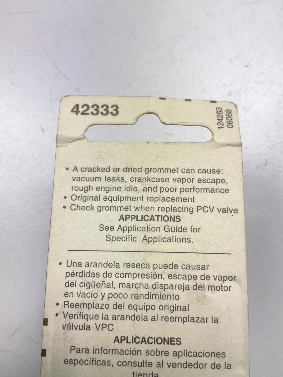 Dorman 42333 PCV Valve Grommet