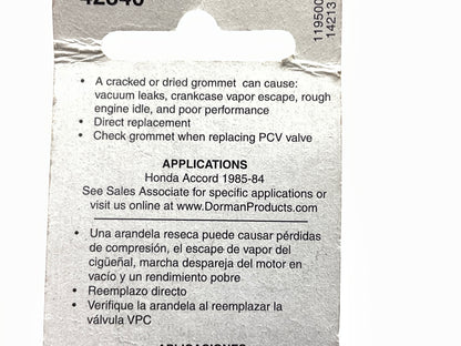 Dorman 42340 PCV Valve Grommet
