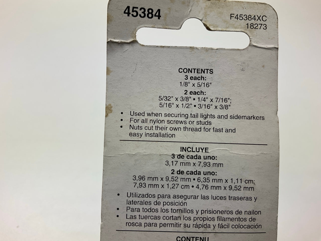 Dorman Help 45384 Thread Cutting Nut Assortment Kit, 1/8; 3/16; 1/4; 5/32; 5/16