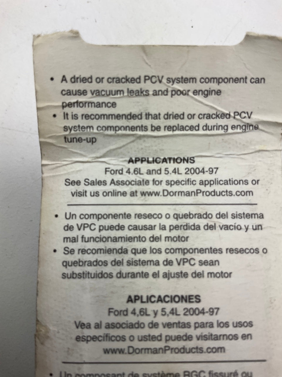 Dorman 46022 PCV Valve 90 Degree Elbow