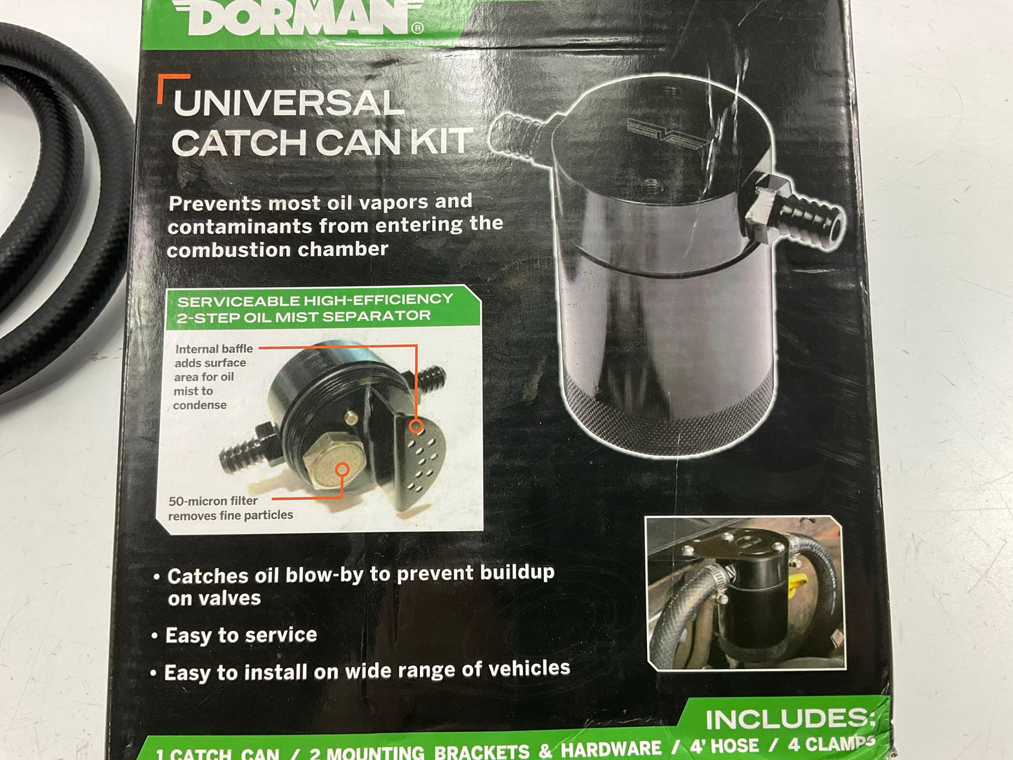 Dorman 46110 Universal Engine Oil Catch Can Kit
