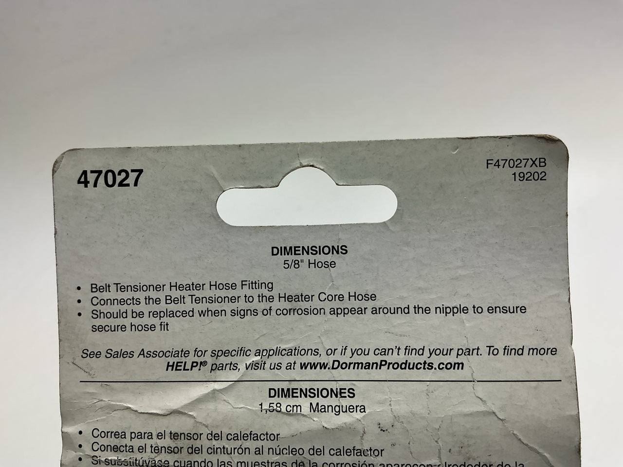 Dorman 47027 HVAC Heater Hose Fitting