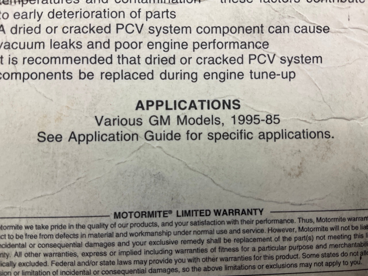 Dorman 47054 PCV Valve Elbow