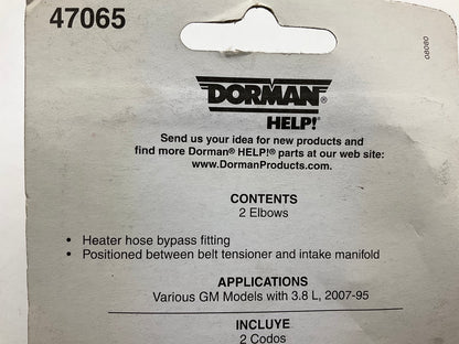 Dorman 47065 HVAC Heater Hose Connector