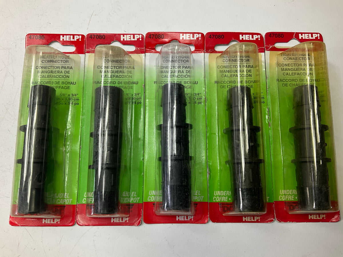 (5) Dorman 47080 Heater Hose Connector - 5/8 In. X 3/4 In. Adapter