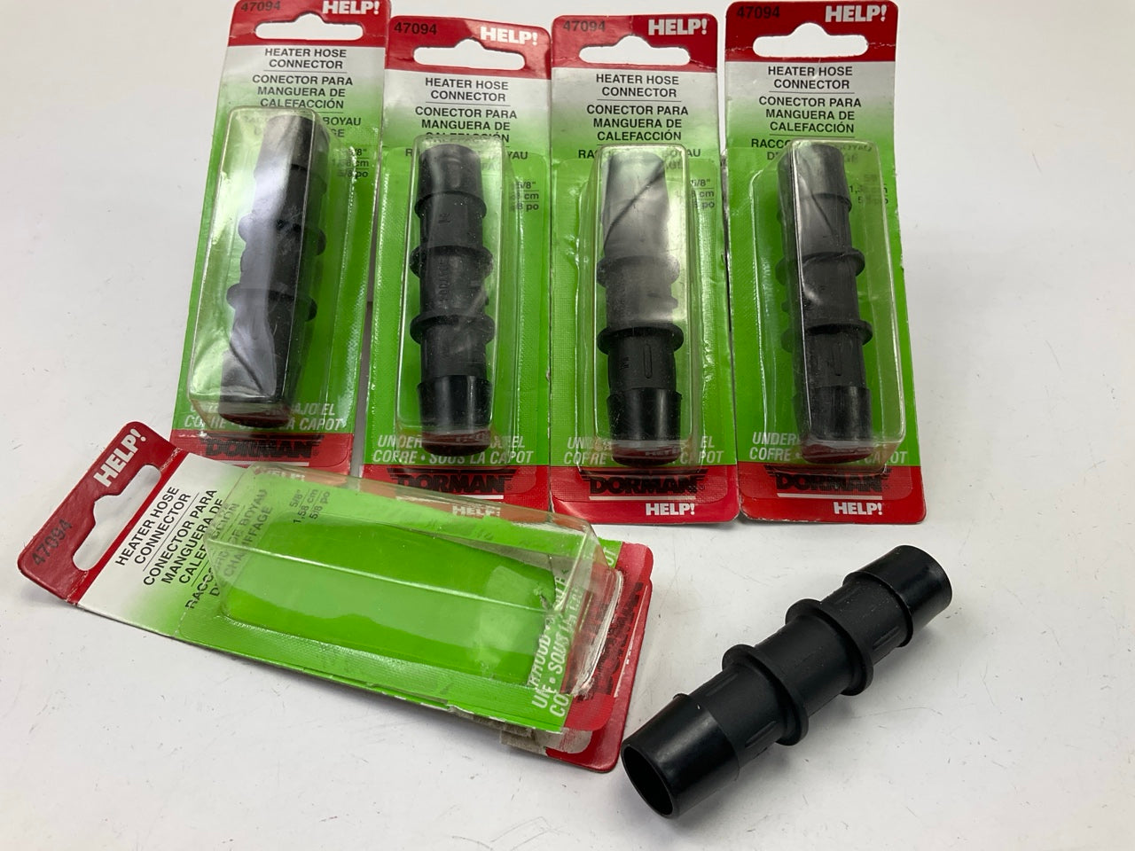 Dorman 47094 Heater Hose Splice Connector 5/8'' ID Plastic ( 5 Pieces )