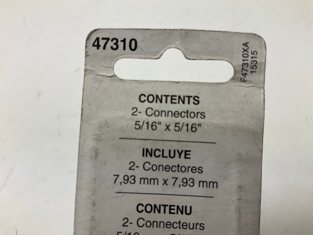 Dorman 47310 5/16'' X 5/16'' Hard Vacuum Tubing Connectors, 10 Pcs Total
