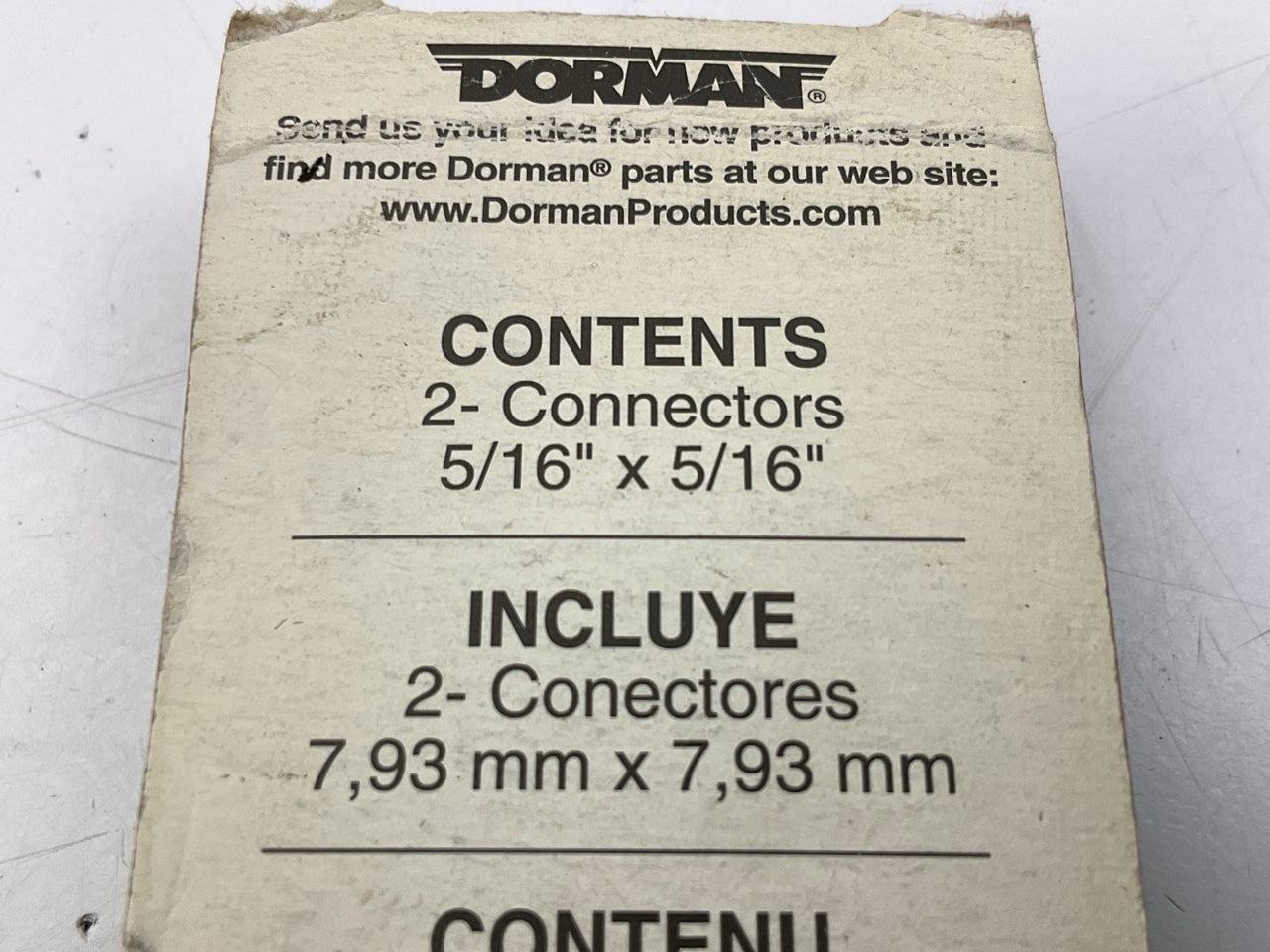 Dorman 47310  5/16'' X 5/16'' Splice Hard Straight Vacuum Tubing Tube Connectors