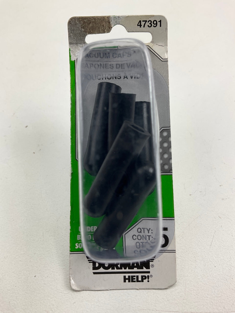 Dorman 47391 3/16'' Rubber Vacuum Caps, 5 / PACK