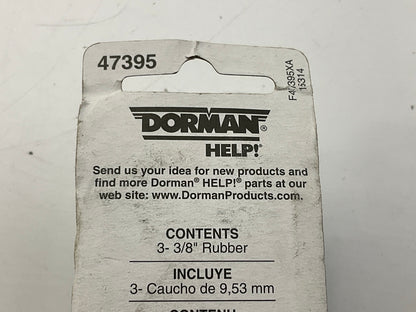 Dorman 47395  3/8'' Rubber Vacuum Caps - 3 Pieces