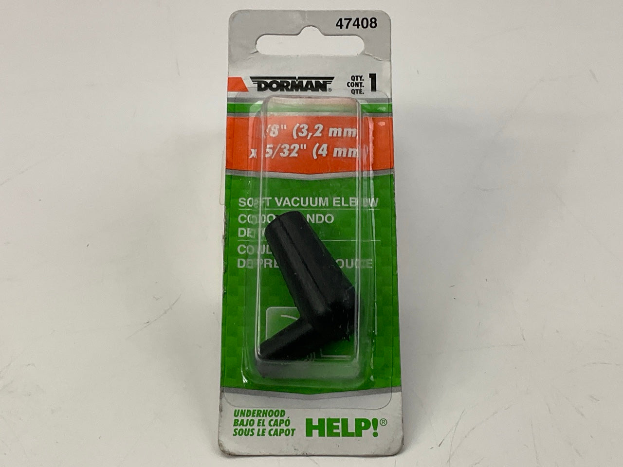 Dorman 47408 1/8 X 5/32'' Soft Vacuum Tubing Elbow 90 Degree Tube