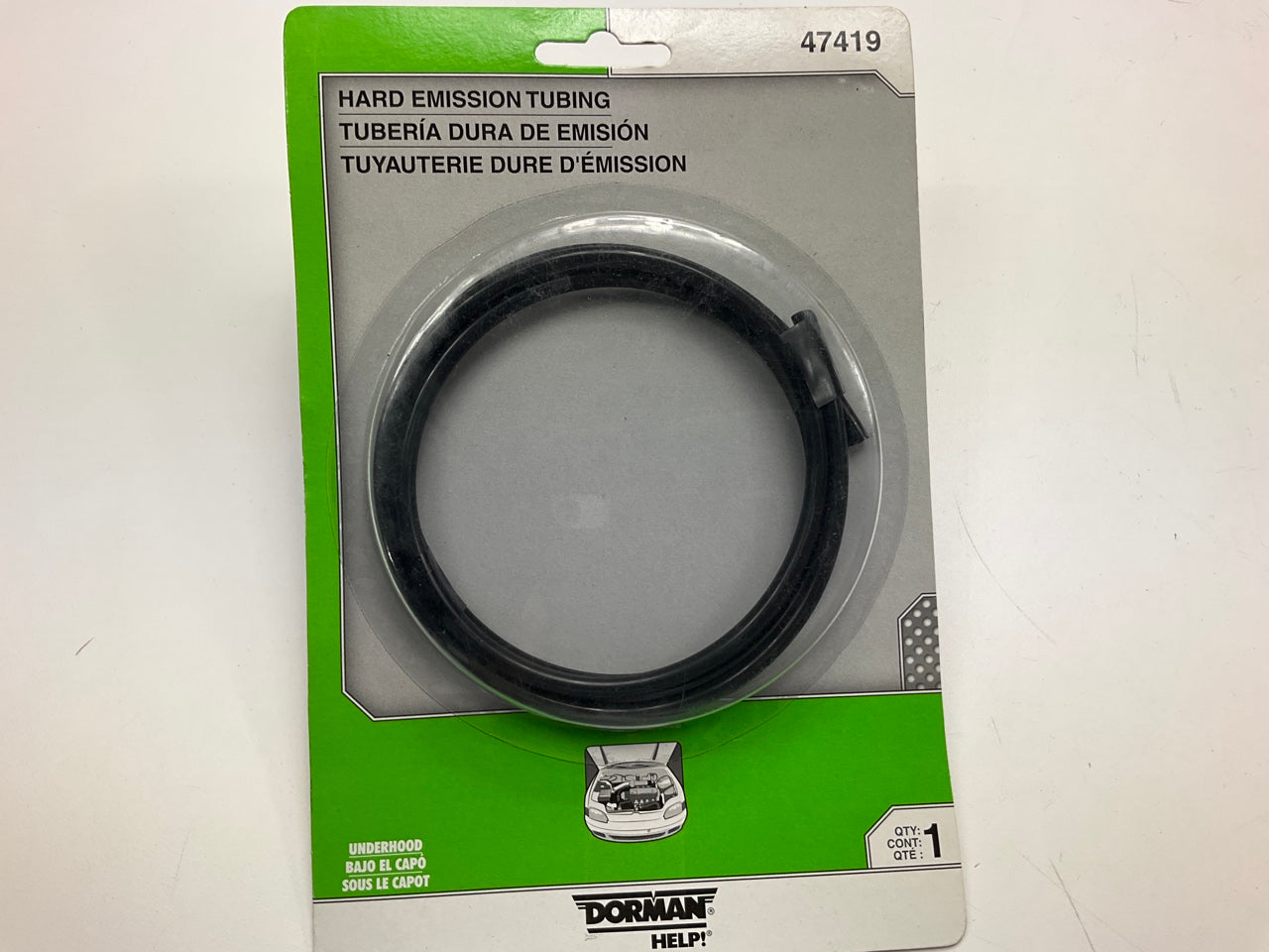 Dorman 47419 3/16 In. X 3 Ft. Hard Black Vacuum Multi Purpose Tubing