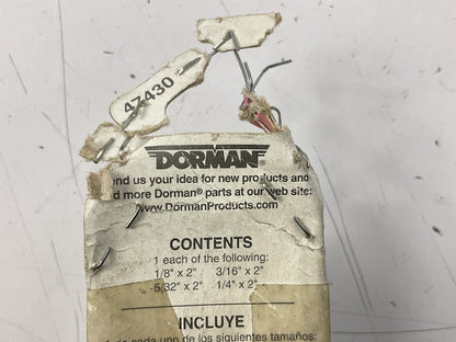Dorman 47430 Soft Black Vacuum Tubing Connectors - 1/8'', 5/32'', 3/16'', 1/4''