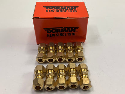 (10) Dorman 490-024 Universal Compression Brass Fitting, 5/16''