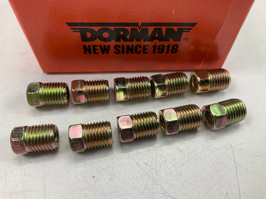 (10) Dorman 490-296 Flare Fitting Tube Nut Steel - 3/16 In.