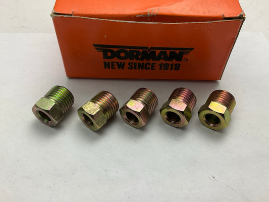 Dorman 490-305 Gold 1/4'' Steel Oversize Tube Nuts, 5 / Pack, 1/2''-20