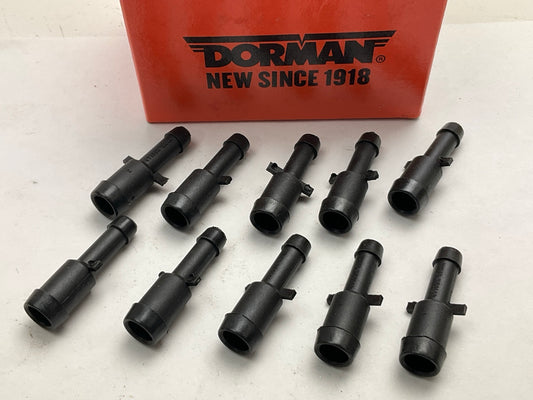 10 Pack - Dorman 493-044 3/8''x1/4'' Hard Vacuum Tubing Tube Connector Adapter