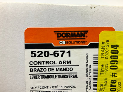 Dorman 520-671 Rear Left Upper Suspension Control Arm