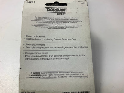 Dorman 54201 Engine Coolant Reservoir Recovery Tank Cap