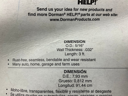 Dorman 55131 Copper Tubing - 5/16'' X 3' (3 Feet)