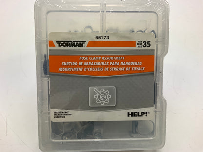 Dorman 55173 Hose Clamp Assortment Sizes 7/32'' To 5/8'' - Pack Of 35