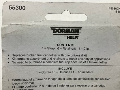Dorman 55300 UNIVERSAL Fuel Tank Tether Gas Cap Tether Strap Kit