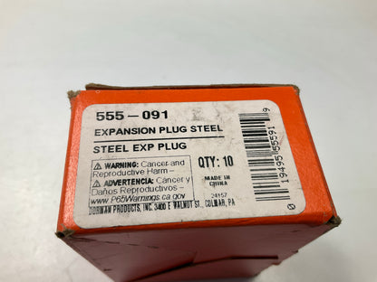(10) Dorman 555-091 Freeze Expansion Core Plug