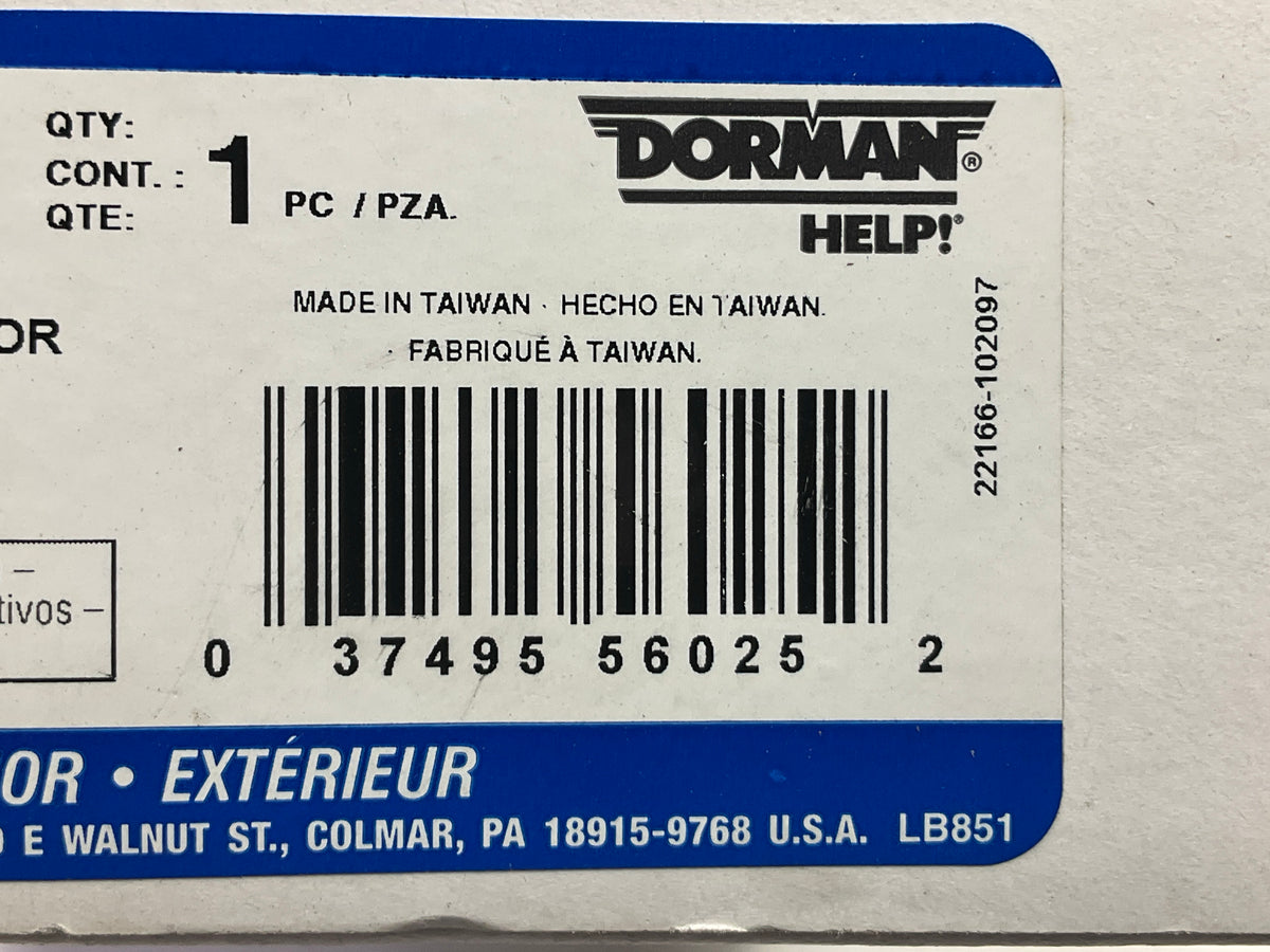 NON-HEATED Dorman 56025 Left Door Mirror Glass 04-08 Malibu, 05-10 G6
