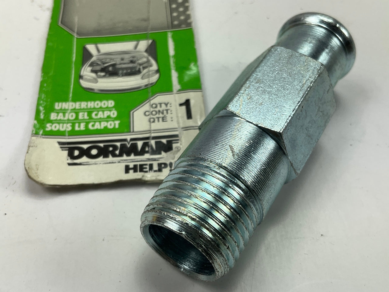 Dorman 56237 HVAC Heater Hose Connector - 3/4'' Hose X 1/2'' MNPT, 2-3/4'' Long
