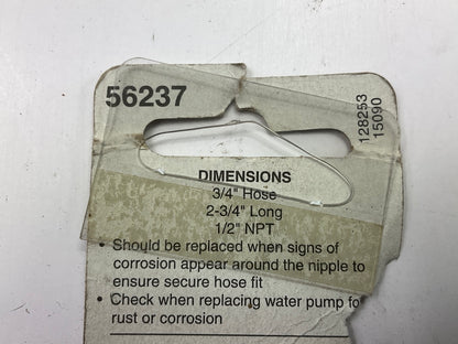 Dorman 56237 HVAC Heater Hose Connector - 3/4'' Hose X 1/2'' MNPT, 2-3/4'' Long