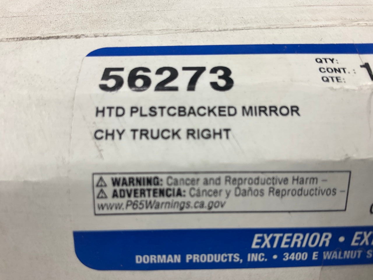 Dorman 56273 Right Mirror Glass, Power Heated For 2002-2005 Ram 1500 2500 3500