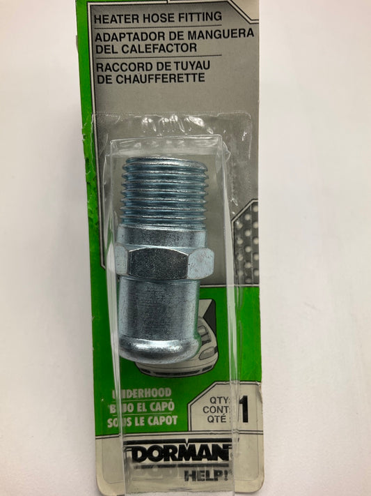 Dorman 56360 Heater Hose Connector - 3/4'' Hose X 1/2'' NPT X 1-3/4'' Long Nipple