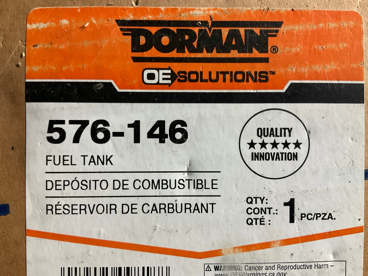 COSMETIC DAMAGE - Dorman 576-146 Front Fuel Gas Tank, 19 Gallon