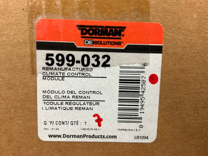 REMAN Dorman 599-032 Front A/C Heater Climate Control Switch Panel - 04-05 F-150