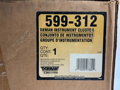 REMAN. Dorman 599-312 Instrument Gauge Cluster - 01-05 Impala, 00-05 Monte Carlo