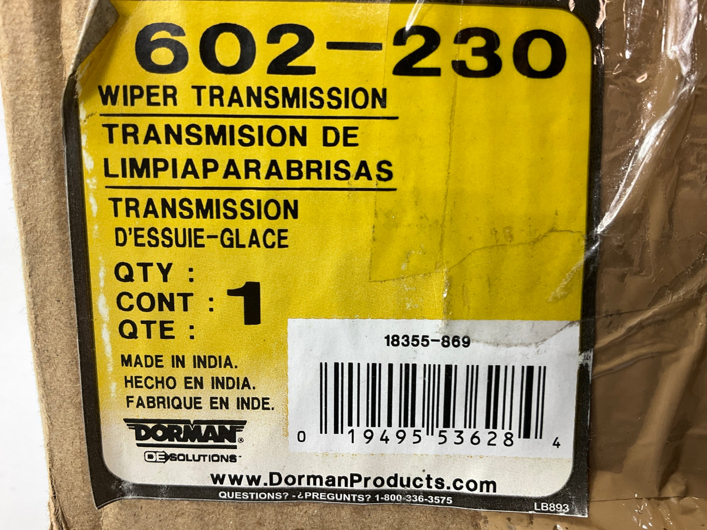 Dorman 602-230 Windshield Wiper Linkage