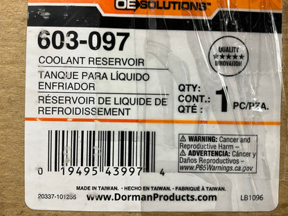 Dorman 603-097 Engine Coolant Reservoir