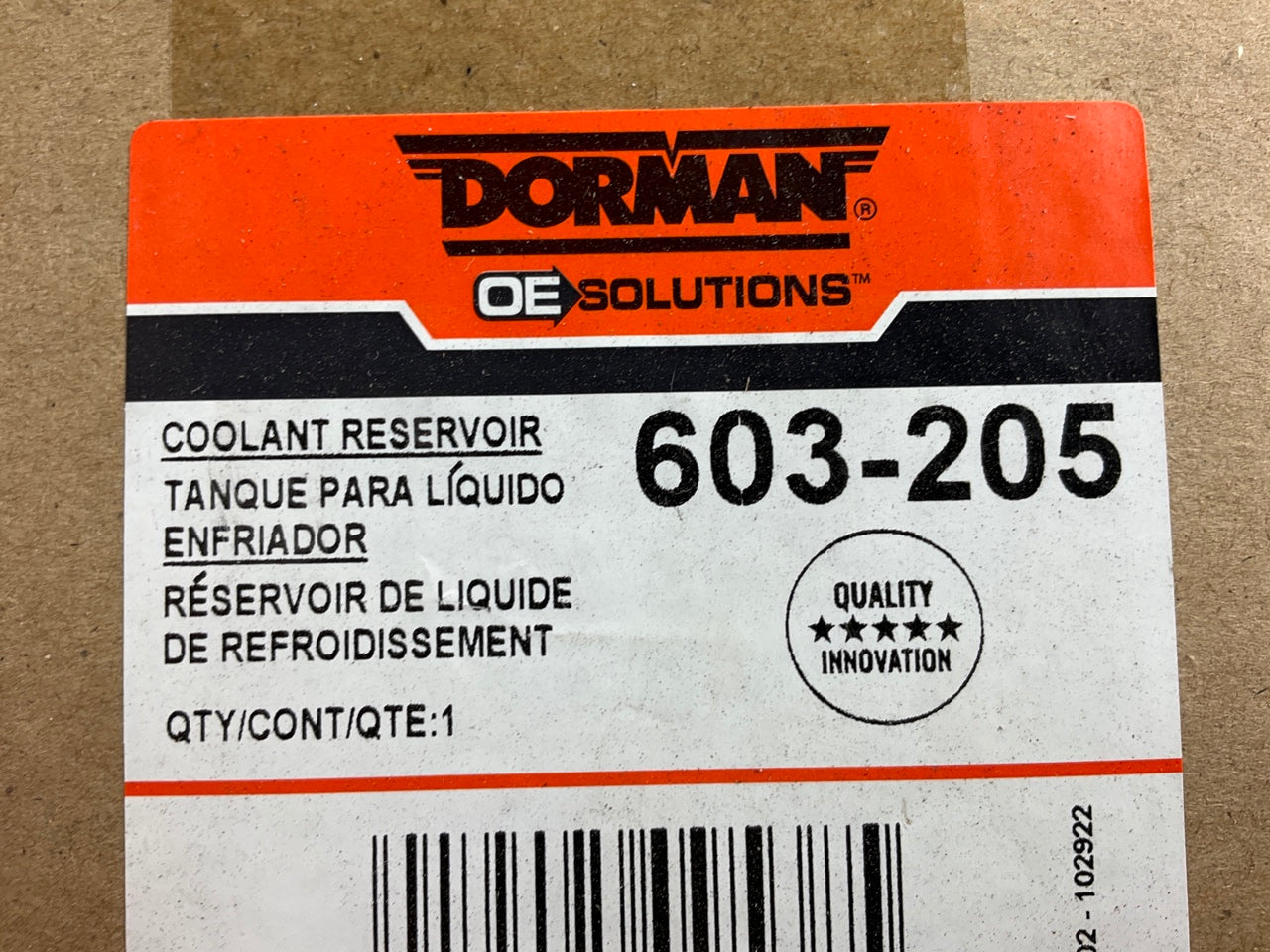 Dorman 603-205 Radiator Coolant Reservoir Tank