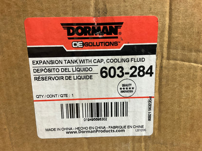 MISSING CAP Dorman 603-284 Engine Coolant Reservoir Tank