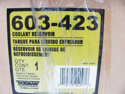 Dorman 603-423 Radiator Coolant Overflow Reservoir Bottle For 92-93 Toyota Camry