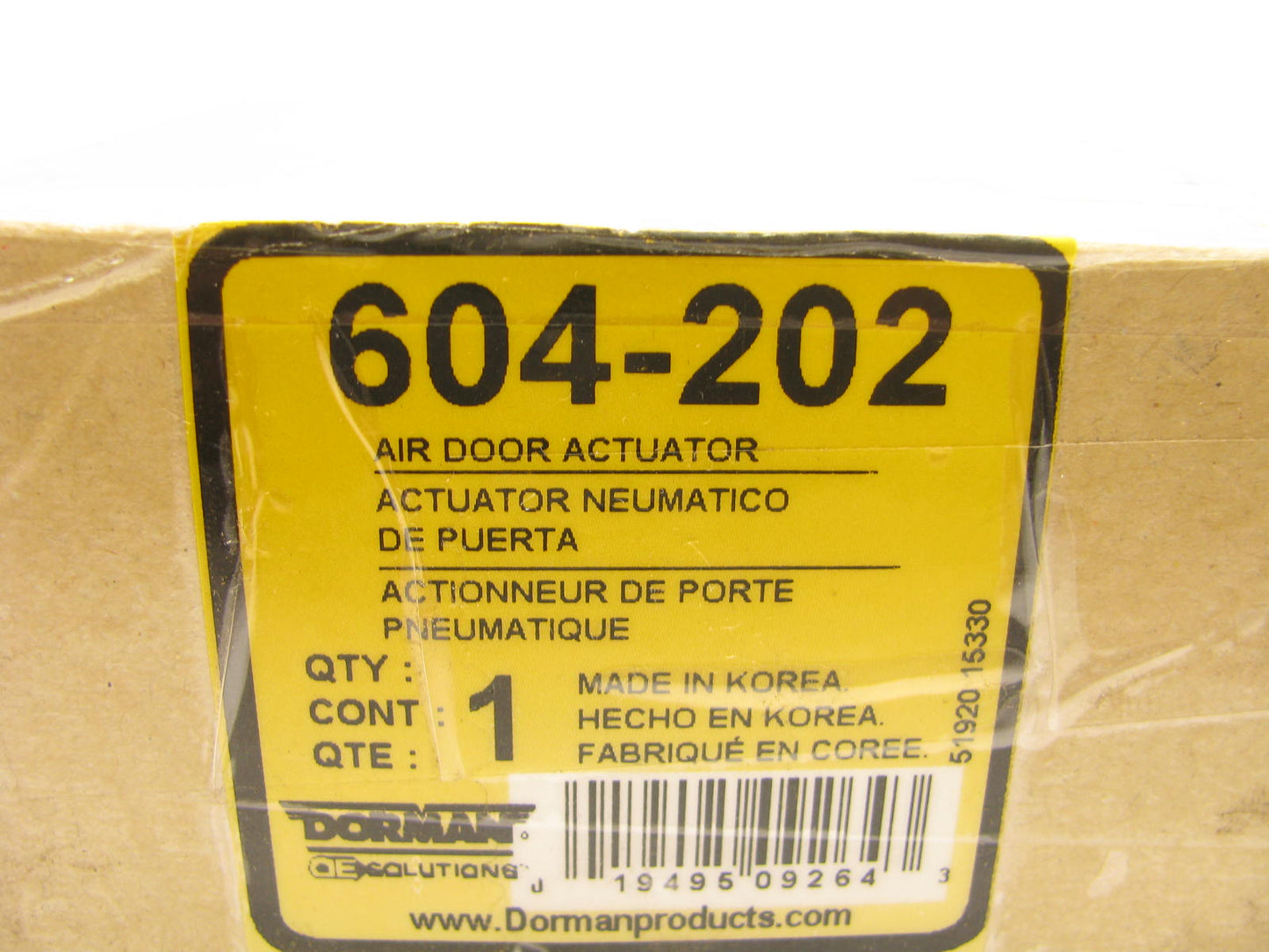 Dorman 604-202 HVAC Heater Blend Door Actuator