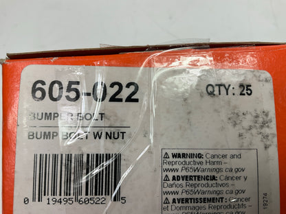 Dorman 605-022 Bumper Bolts 3/8-16 In X 1-1/4 In With Nuts, Pack Of 25