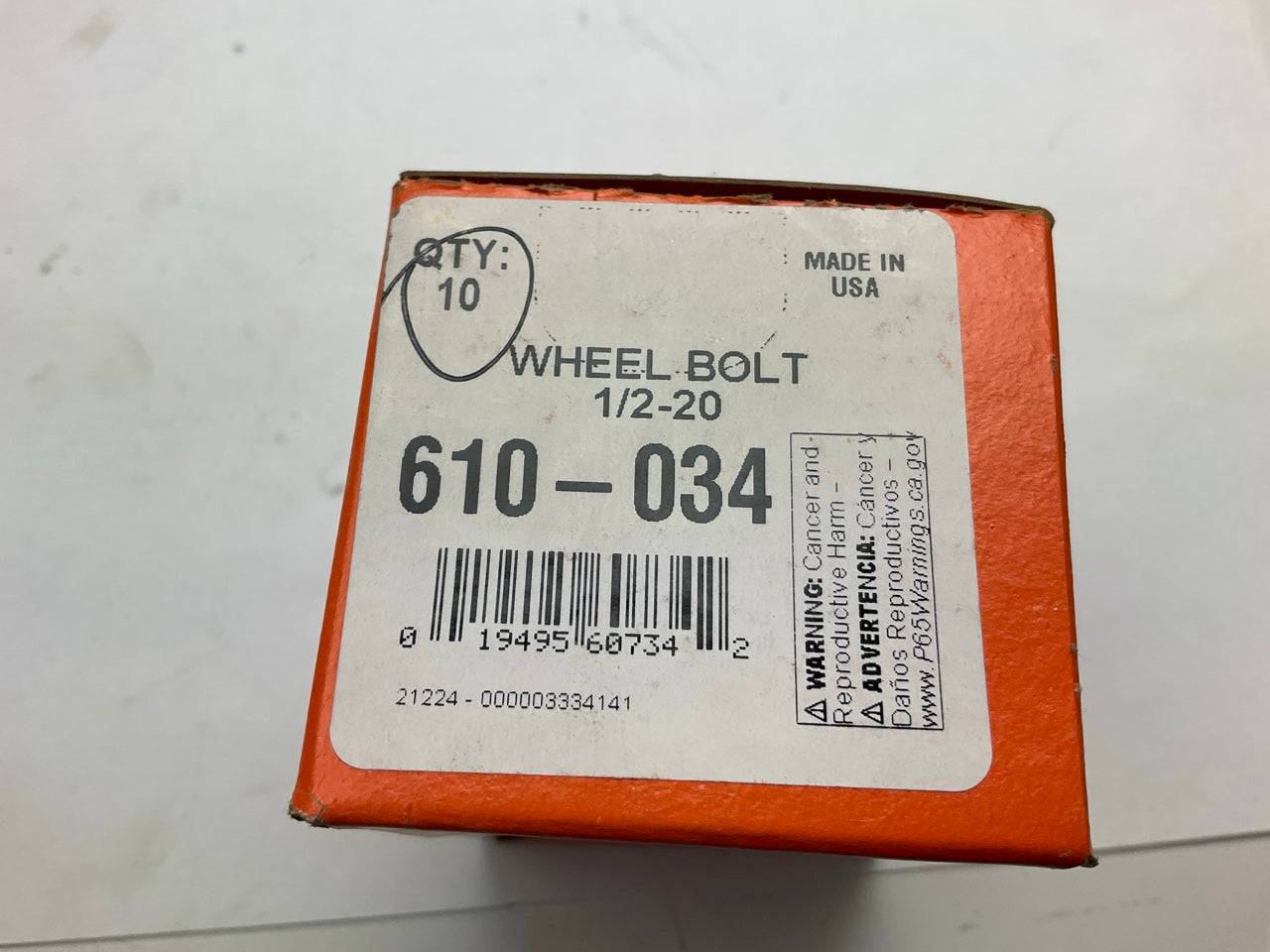 (10) Dorman 610-034 Wheel Lug Studs