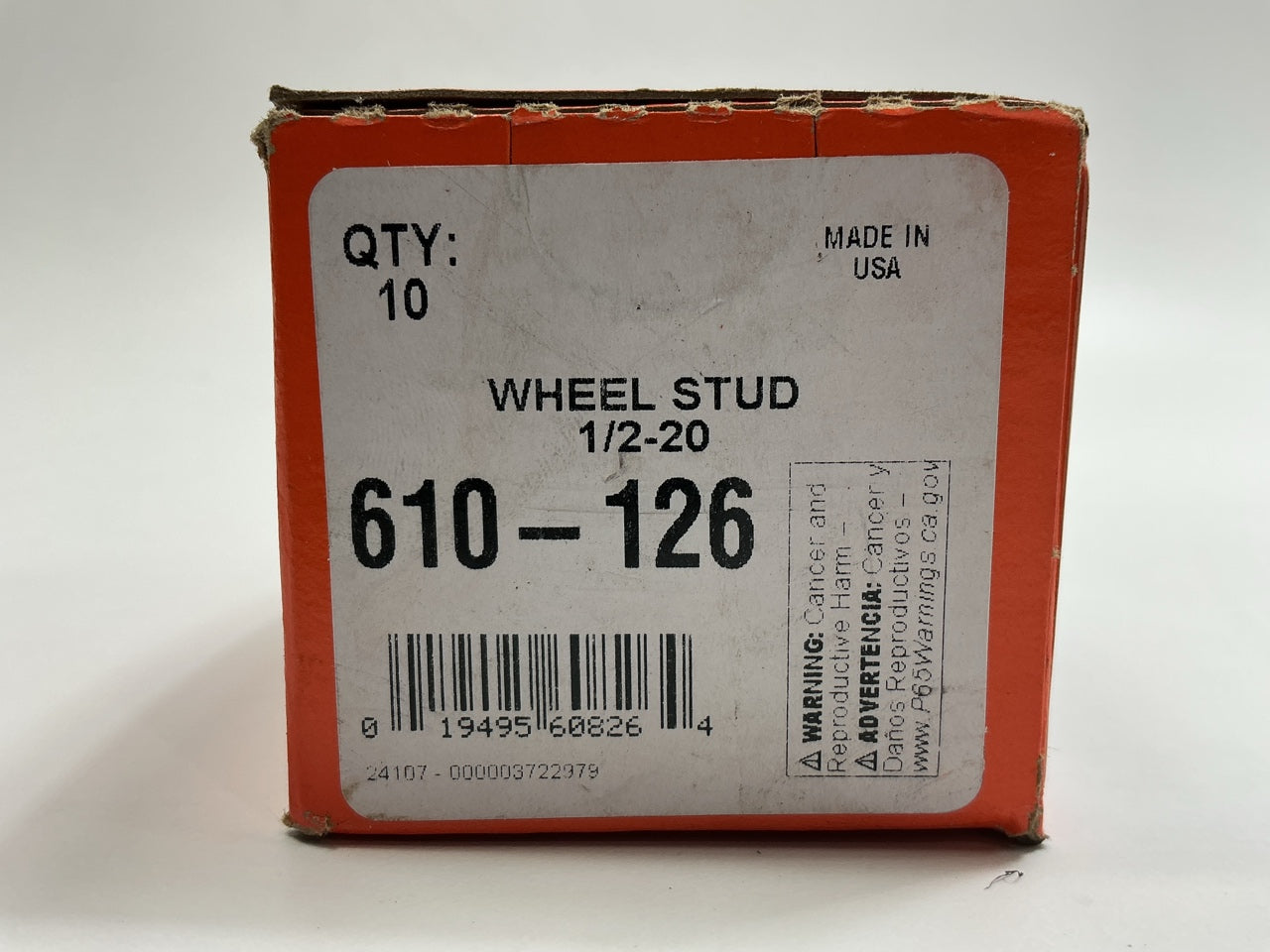 (10) Dorman 610-126 Wheel Lug Studs
