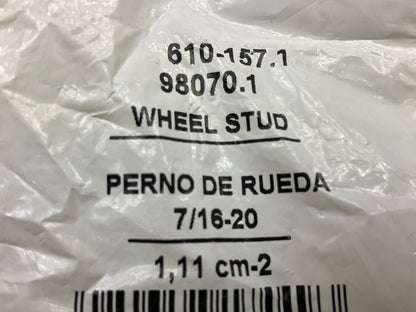 Dorman 610-157 Wheel Lug Stud 7/16-20 Serrated - .487'' Knurl, 2-1/8'' Length