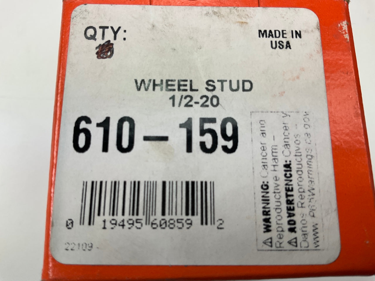 (5) Dorman 610-159 Wheel Lug Studs