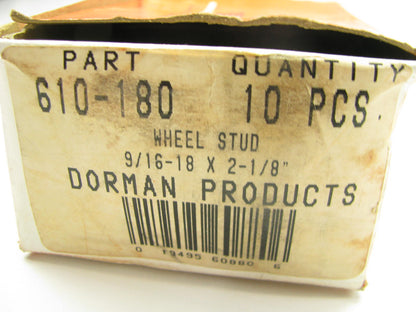 (10) Dorman 610-180-10 Wheel Lug Studs - Front / Rear