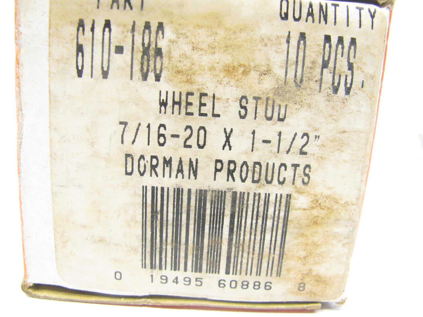 (10) Dorman 610-186 Wheel Lug Studs - Front / Rear