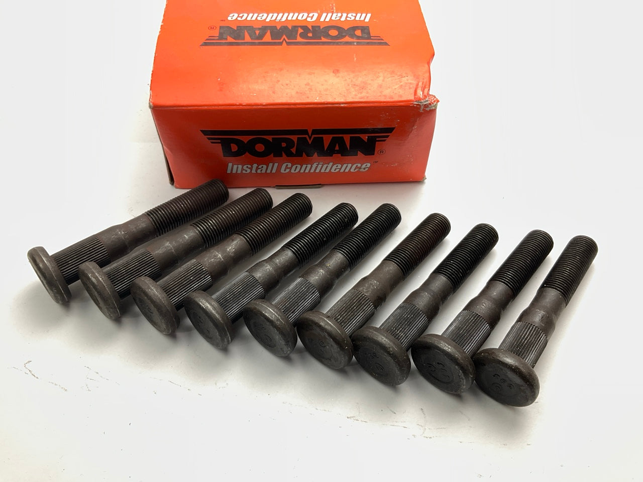 (9) Dorman 610-187 Wheel Lug Studs - 9/16''-18 X 3-5/32''