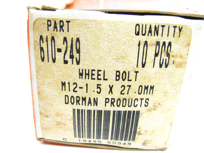 (10) Dorman 610-249 Wheel Lug Bolts - Front / Rear